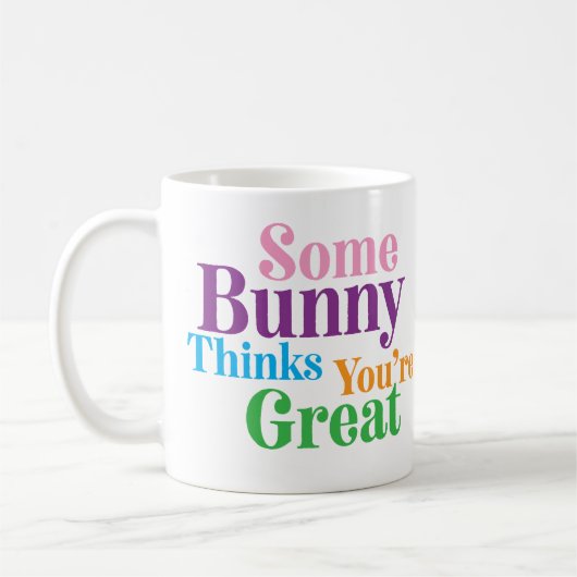 一部のバ考えニーあなたはの素晴らしイースターギフト コーヒーマグカップ (左)