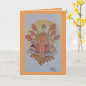 ***一部のマジック!***グリーティングカード カード (黄色い花)