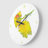 一部の切断バラ ラージ壁時計 (傾斜)