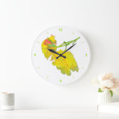 一部の切断バラ ラージ壁時計 (ホーム)