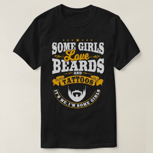 一部の女の子はビーツとタトゥーを愛する1 Tシャツ (デザイン正面)