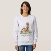 一部の感じ人々の雨感動的引用文おもしろい スウェットシャツ (正面フル)