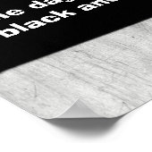 一部の日感じは単に黒と白のポスター ポスター (角)