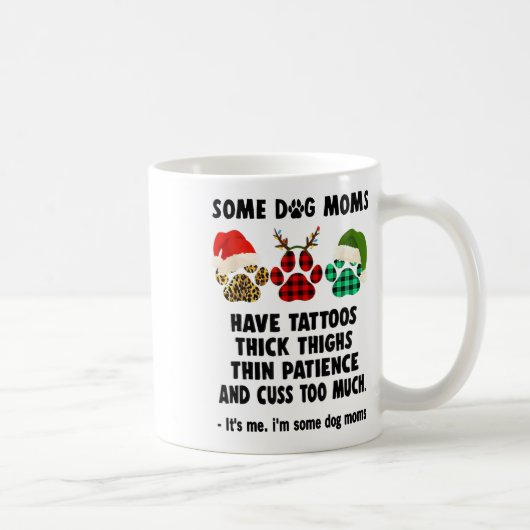 一部の犬のママは厚い太い太い太い中庭を持っている コーヒーマグカップ (右)