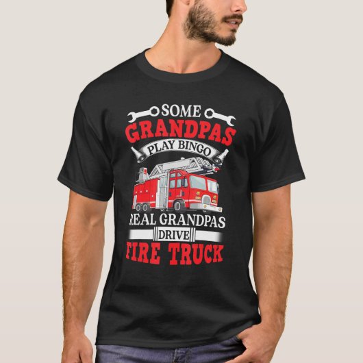 一部の遊Grandpasバン実在ゴのGrandpasドライブの火災 Tシャツ (正面)