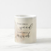 一部の雑草を参照していくつかの願いタンポポ コーヒーマグカップ (中央)