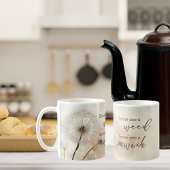 一部の雑草を参照していくつかの願いタンポポ コーヒーマグカップ