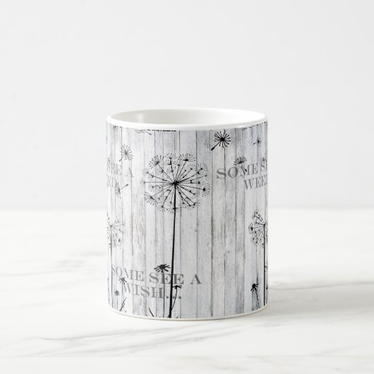 一部の雑草を参照して、一部の願いを参照して、コーヒーマグ コーヒーマグカップ (中央)