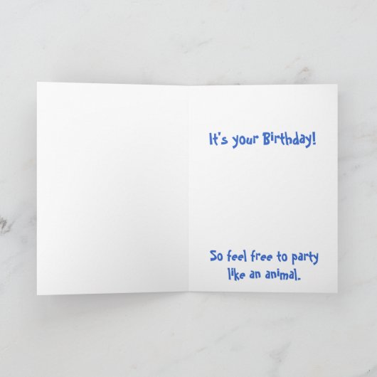 一部のGnu物_Iは完全にGnu...お前の誕生日だ! カード (内部)