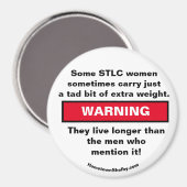 一部のSTLC女性運のマ警告グネット マグネット (正面/裏面)