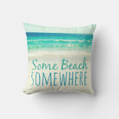 一部は海の枕をどこかに浜に引き上げます クッション (正面)