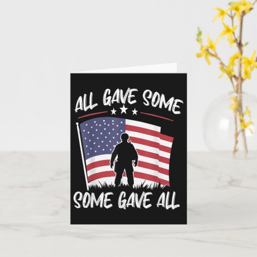 一部与えの全メモリアルデー男性退役軍人デイパーティション カード (黄色い花)