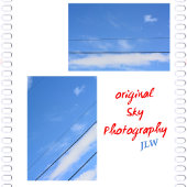 一部曇り空の線（青） キッチンタオル