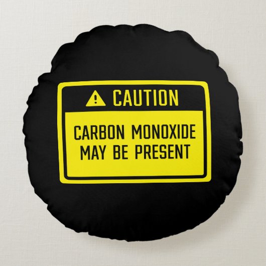 一酸化炭素が存在する可能性がある ラウンドクッション (正面)