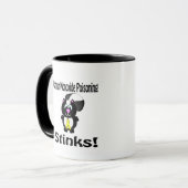 一酸化炭素被毒ストインクスカンク認識度D マグカップ (正面左)