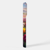 一面に広がる鮮やかなチューリップの花畑 iPhoneケース (右側面)