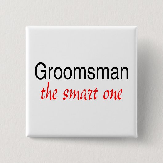 一頭が切れる人 缶バッジ (正面)