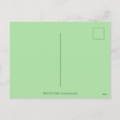 一頭の馬にリンゴのグレーが広がっていカラフルる。 シーズンポストカード (裏面)