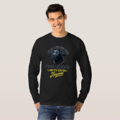 一風変わったブラックラブラドール Tシャツ (正面フル)