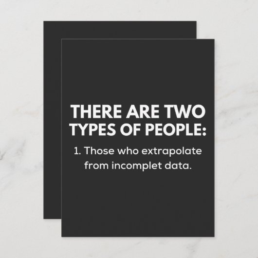 (一)不完全なデータから推定する者 サンキューカード (正面/裏面)