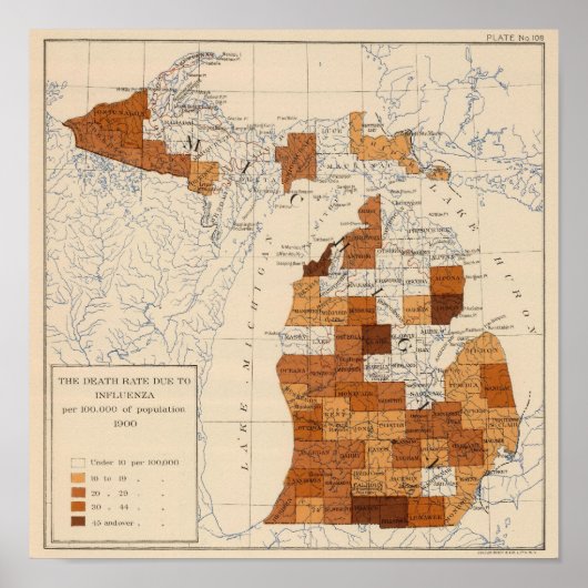 一〇八インフルエンザミシガン ポスター (正面)