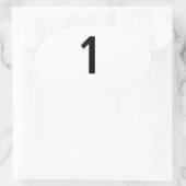 一 楕円形シール (バッグ)