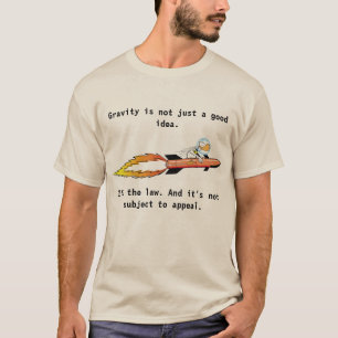 丁のアヒルのロケットの漫画のTシャツ Tシャツ