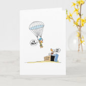 丁のアヒルの挨拶状 カード (黄色い花)