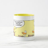 丁のアヒル飛行理論のクラス マグカップ (中央)