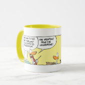 丁のアヒル飛行理論のクラス マグカップ (正面左)