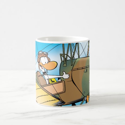 丁のフルパワーのアヒル コーヒーマグカップ (中央)