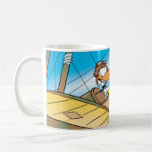 丁のフルパワーのアヒル コーヒーマグカップ (左)