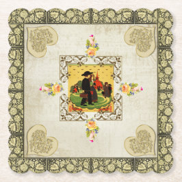 丁合いヴィンテージ ペーパーコースター