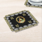 丁合いヴィンテージ ペーパーコースター (アングル)