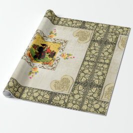 丁合いヴィンテージ ラッピングペーパー