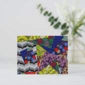 丁合い付きカラフルはがき ポストカード (スタンド正面)