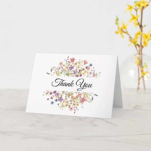 丁寧なギフト折りグリーティングカード カード (黄色い花)