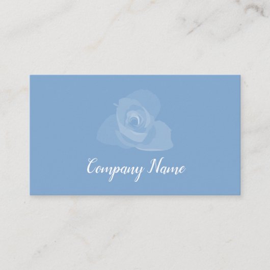丁寧な透明モダン白ローズアート 名刺 (正面)