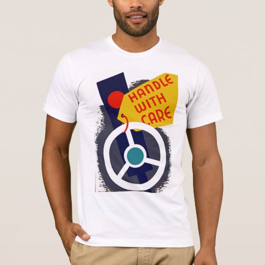 丁寧に扱ってください Tシャツ (正面)