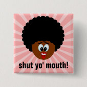 丁寧に提案する方法ことを誰か停止話すこと 缶バッジ (正面)