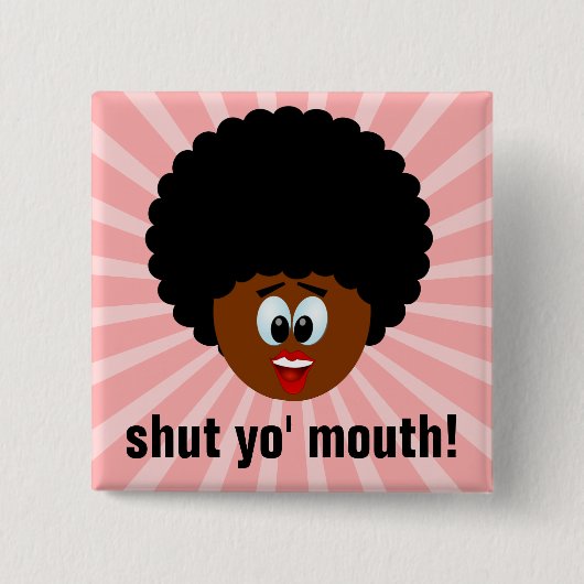 丁寧に提案する方法ことを誰か停止話すこと 缶バッジ (正面)