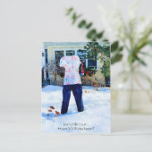 丁度肌寒いパンツ凍っていの衣装はがき ポストカード (スタンド正面)