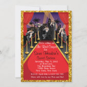 丁重なハリウッドのグリッターの菓子16の招待 招待状 (正面)