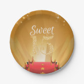 丁重なハリウッド・スターの菓子15の誕生日 ペーパープレート (正面)