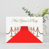 丁重な新年のパーティー 招待状 (スタンド正面)