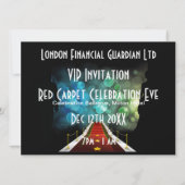 丁重な準正装vipのイベントの招待 招待状 (裏面)