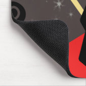 丁重な花型女性歌手のマウスパッド マウスパッド (コーナー)