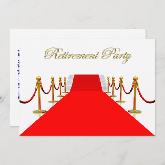 丁重な退職 招待状 (正面/裏面)