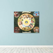 七つの大罪のテーブルトップ キャンバスプリント (インサイチュ (ウッドフロア))