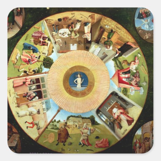 七つの大罪のテーブルトップ スクエアシール (正面)